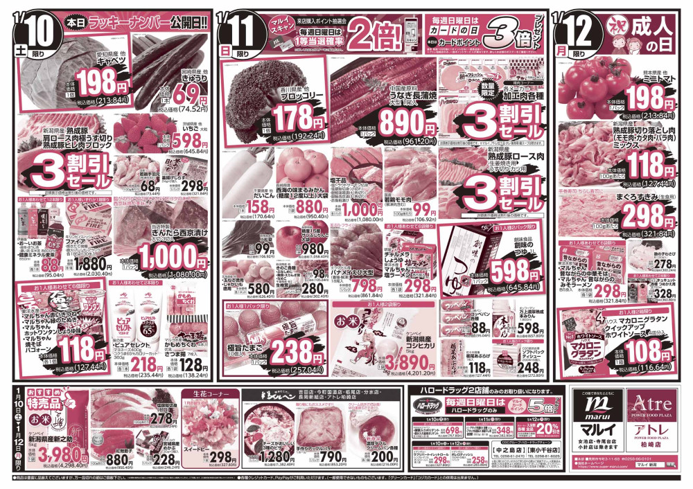 長岡駅前店のチラシ | マルイ